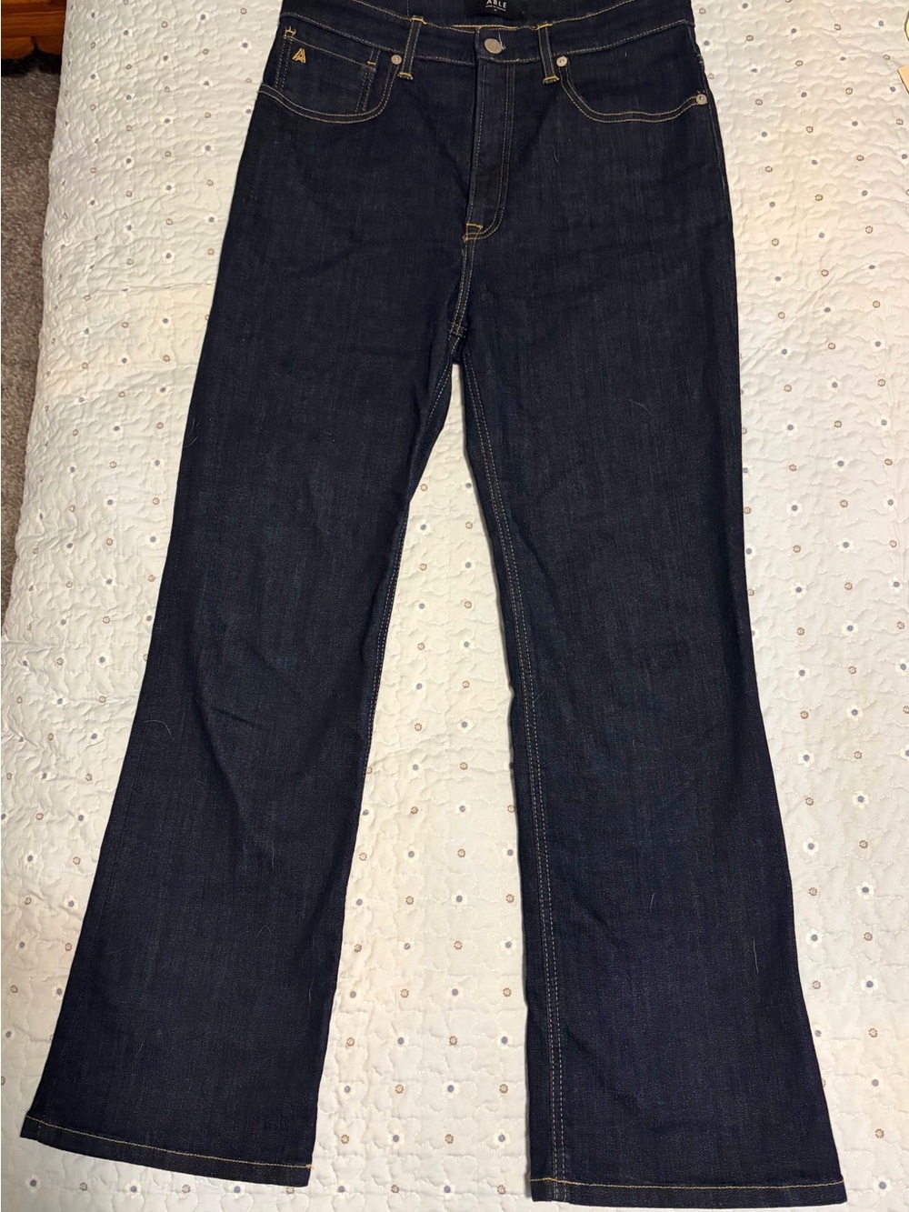 Able Wide Leg Dark Wash Jeans Sz 29